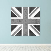Vintage Flagge Vereinigtes Königreich ummantelte C Leinwanddruck (Insitu (Holzboden))