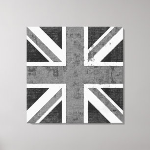 Vintage-Flagge Vereinigtes Königreich Wrapped Canv Leinwanddruck