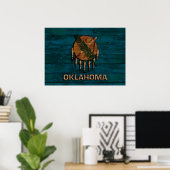 Vintage Flagge von Oklahoma Poster (Heimbüro)