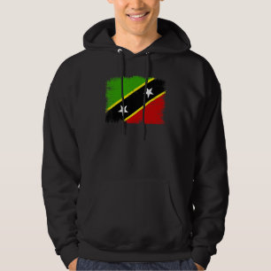 Vintage Flagge von Saint Kitts und Nevis Kittitian Hoodie