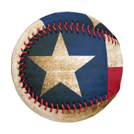 Vintage Flagge von Texas Baseball (Vorderseite Links)