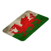 Vintage Flagge Wales Magnet (Linke Seite)