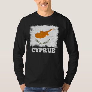 Vintage-Flagge Zypern Land Retro-Flagge Zyprisch T-Shirt