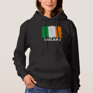 Vintage Flaggen Irland Länderrückenflagge Irland Hoodie