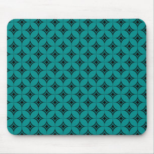 Vintage Flair-Mauspad, Türkis Mousepad