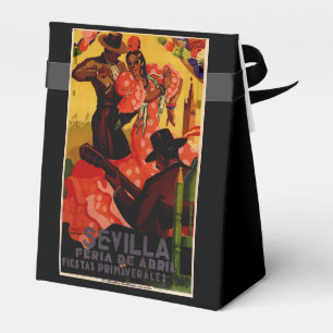 Vintage Flamencotänzer spanisch Geschenkschachtel
