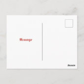 Vintage Flamingo AI-Art Malerei Postkarte (Rückseite)