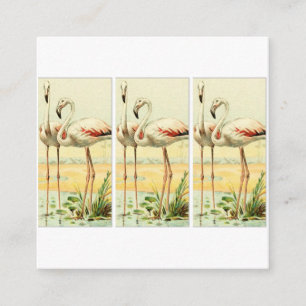 Vintage Flamingo Begleitkarte