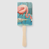 Vintage Flamingo Fächer (Rückseite)