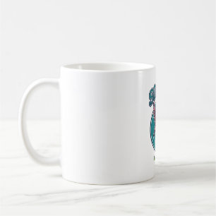 Vintage-Flamingo-Fußballspieler-Grafik-Shirt_1 Kaffeetasse