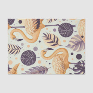 Vintage Flamingo Nahtlos Seidenpapier