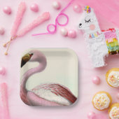 Vintage Flamingo Pappteller (Party)