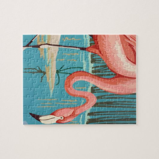 Vintage Flamingo Puzzle (Horizontal)