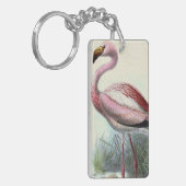 Vintage Flamingo Schlüsselanhänger (Vorderseite links)