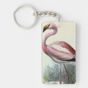 Vintage Flamingo Schlüsselanhänger
