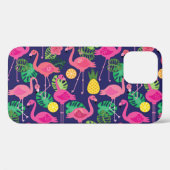 Vintage Flamingos, Sommerelemente Case-Mate iPhone Hülle (Rückseite (Horizontal))