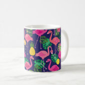 Vintage Flamingos, Sommerelemente Kaffeetasse (VorderseiteRechts)