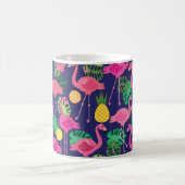 Vintage Flamingos, Sommerelemente Kaffeetasse (Mittel)