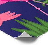 Vintage Flamingos, Sommerelemente Poster (Ecke)