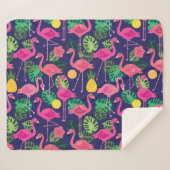 Vintage Flamingos, Sommerelemente Sherpadecke (Vorderseite (Horizontal))