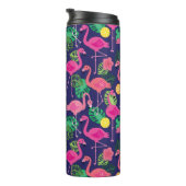 Vintage Flamingos, Sommerelemente Thermosbecher (Nach rechts gedreht)