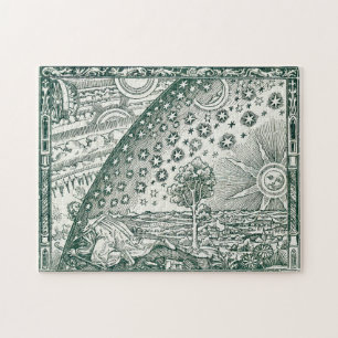 Vintage-Flammarion-Illustration einer Universumska Puzzle
