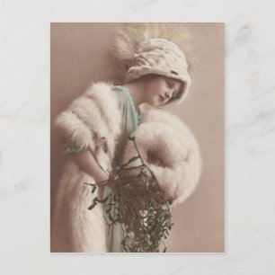 vintage Flapper (121) Postkarte