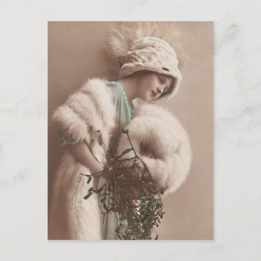 vintage Flapper (121) Postkarte (Vorderseite)