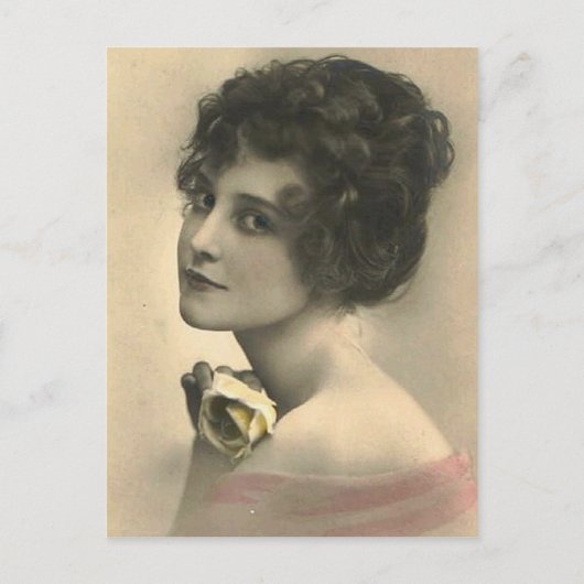 vintage Flapper (343) Postkarte (Vorderseite)