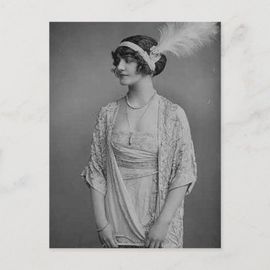 vintage Flapper (387) Postkarte (Vorderseite)