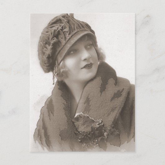 Vintage Flapper (95) Postkarte (Vorderseite)