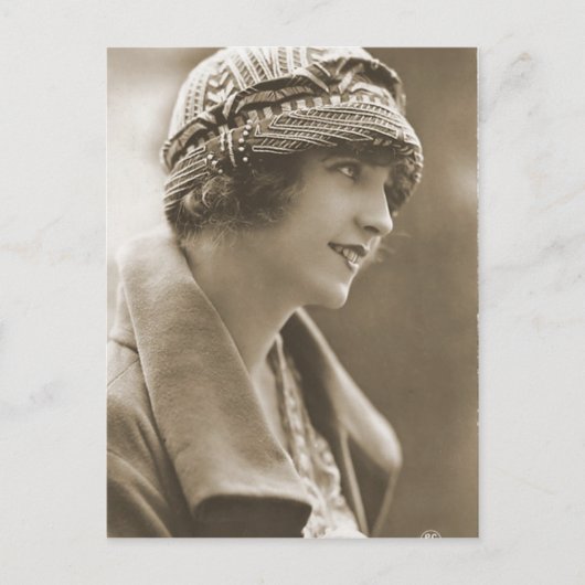 Vintage Flapper-Fotos (8) Postkarte (Vorderseite)