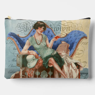 Vintage-Flapper-Girl 1920er Jahre in Paris Zubehörtasche