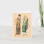 Vintage Flapper Karte (Vorderseite)