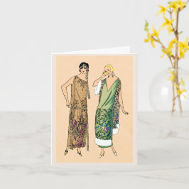 Vintage Flapper Karte