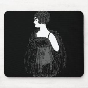 Vintage-Flapper-Korsett Mousepad