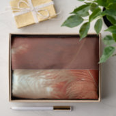 Vintage Flapper Lady in Orange Decoupage Seidenpapier (Geschenk)