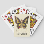 Vintage Flapper Lady's Night Spielkarten (Rückseite)