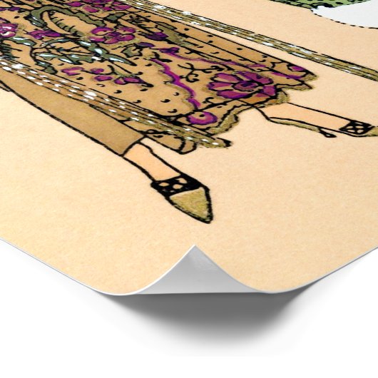 Vintage Flapper Poster (Ecke)