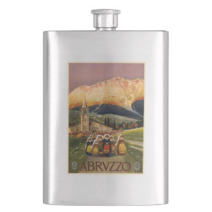 Vintage Flasche Abrvzzo Italien Flachmann