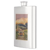 Vintage Flasche Abrvzzo Italien Flachmann (Links)