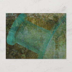 Vintage Flasche Grunge Postkarte