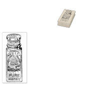 Vintage Flasche Honig Gummi Briefmarke Gummistempel (Stempel)