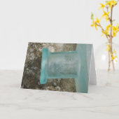 Vintage Flasche Karte (Gelbe Blume)