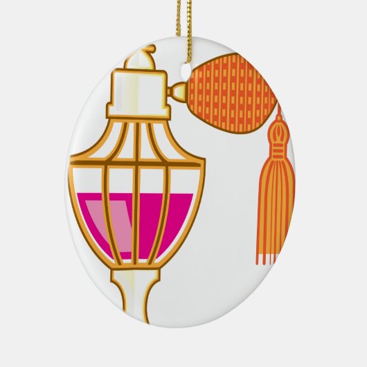 Vintage Flasche Parfüm Keramikornament (Rechts)