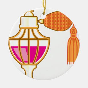 Vintage Flasche Parfüm Keramikornament