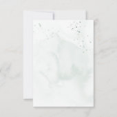 Vintage Flasche QR Code Hochzeit RSVP Karte (Rückseite)