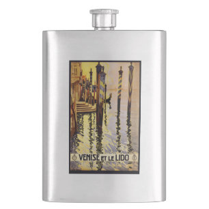 Vintage Flasche "Venise et le Lido" Italien Flachmann