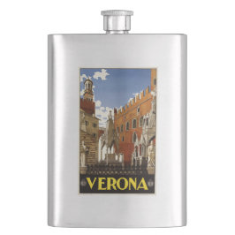 Vintage Flasche Verona Italien Flachmann