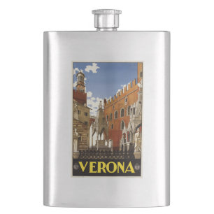 Vintage Flasche Verona Italien Flachmann